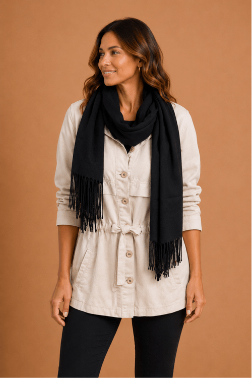 Pashmina serena preta -1-